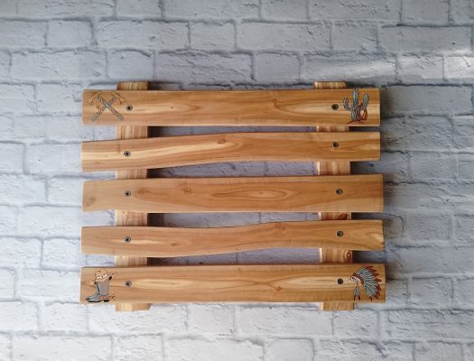 Applewood Tray in Wild West Style