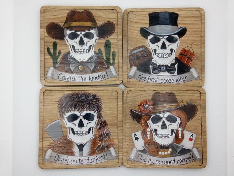 Wild West Beer Coasters
